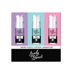 Set for lamination of eyebrows and eyelashes Lovely Brows “Amino Puzzle System Lamination” / 3 compositions