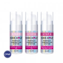 Набір для ламінування брів та вій Nikk Mole Perfect lamination / 3 по 10 мл