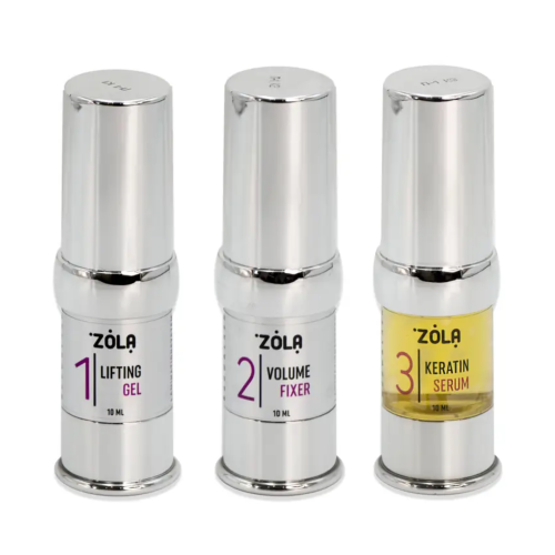 Набір для ламінування ZOLA Brow Lash Lamination System / в баночках сірий