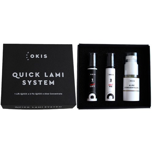 Set for lamination of roves and eyelashes OKIS / QUICK LAMI SYSTEM (lami + aloe concentrate)