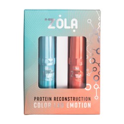 Набір для ламінування ZOLA - PROTEIN RECONSTRUCTION Color Lab - у баночках (оранж-блакитний)