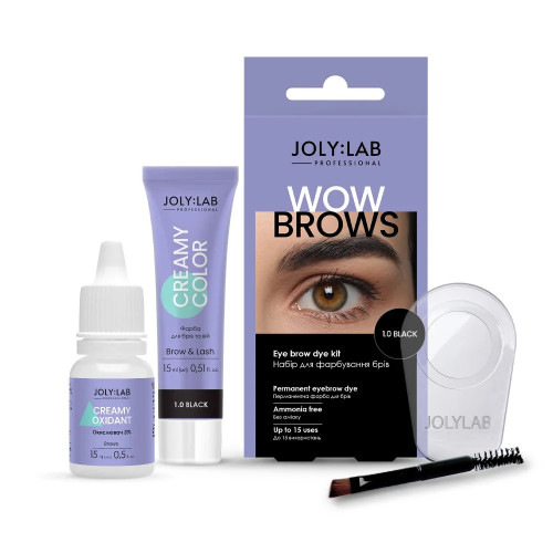 Набір для фарбування брів JOLY:LAB - WOW BROWS - 1.0 Black