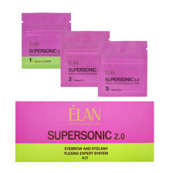 Zestaw systemu eksperckiego do fleksingu brwi i rzęs ELAN - SUPERSONIC 2.0 - W SASZETKACH