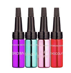 Набір хни для брів EKKOBEAUTY із 4 відтінків (блонд, русявий блонд) - BLOND