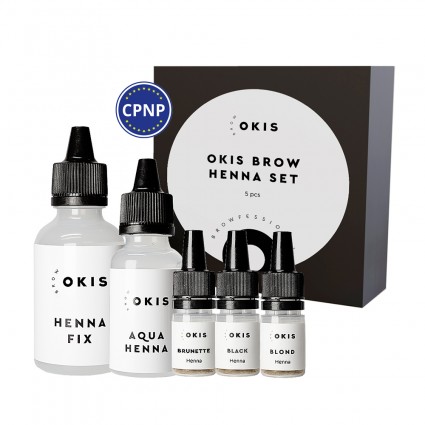 Набір хни для брів Okis Brow - Henna Set 5 pcs