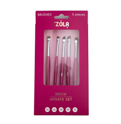 Zestaw pędzli do brwi ZOLA / Brow Update Set 5 szt. (5,6,8,9,10)