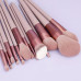 Corn Fiber Makeup Brush Set 13pcs w/ Case - Beige