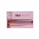 Набір пензлів для фарбування брів ZOLA MAGIC BROW BRUSHES / світло-рожевий