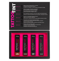 Zestaw farb do rzęs i brwi ZOLA / TATTOO TINT / 4 szt., 15 ml