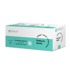 Zestaw jednorazowych skarpetek do pedicure z emulsją Shelly 10 par (10x40 g)