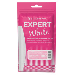 Pilniki wymienne do pilnika półksiężyca (miękka podstawa) STALEKS EXPERT gradacja 40/180 (biały, 30 szt.)
