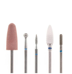 Set of starter cuticle cutter in a plastic container, 5 pcs / SET - 5 BLUE