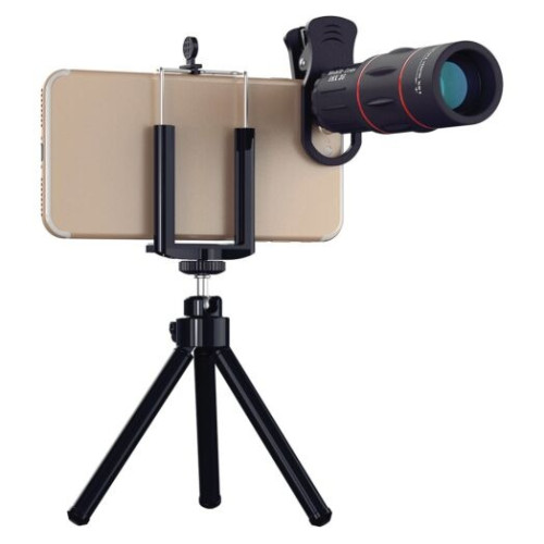 Набір телескоп з тріподом для смартфона APEXEL / 18X Telescope Lens with Tripod / APL-T18ZJ