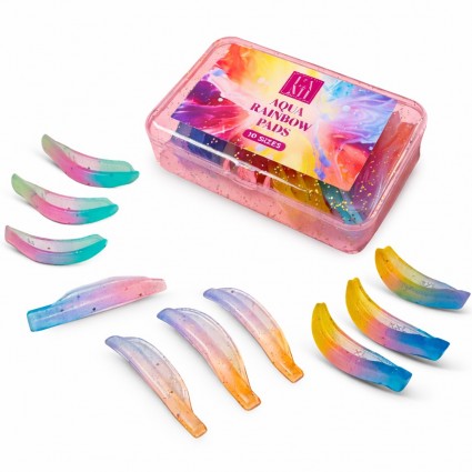 Набор валиков для лами ресниц Lami Lashes 10 пар - Aqua Rainbow Pads - РАЗНОЦВЕТНЫЕ