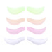 Set of eyelash lamination rollers 4 pairs (S, M, L, XL) / colored transparent in a box