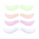 Set of eyelash lamination rollers 4 pairs (S, M, L, XL) / colored transparent in a box