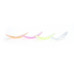 Set of eyelash lamination rollers 4 pairs (S, M, L, XL) / colored transparent in a box