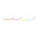 Set of eyelash lamination rollers 4 pairs (S, M, L, XL) / colored transparent in a box