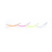 Set of eyelash lamination rollers 4 pairs (S, M, L, XL) / colored transparent in a box / classic