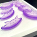 Set of eyelash lamination rollers 5 pairs (XS+S+M+L+XL) - purple cat