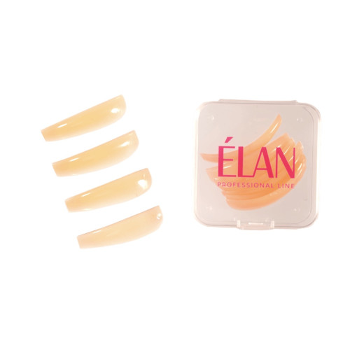 Набір валиків для ламінування вій ELAN / EASY CURL 6 пар / напівпрозорі оранжеві