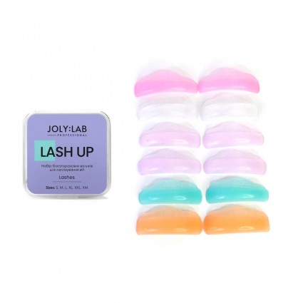JOLY:LAB Eyelash Lamination Roller Set - Lash Up (S, M, L, XL, XXL, XM), 6 Pairs