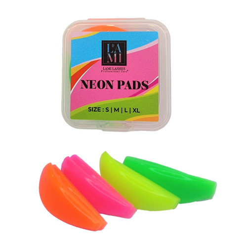Набор валиков для ламинирования ресниц Lami Lashes 4 пары NEON Pads (S, M, L, XL)