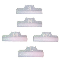 Lami Lashes Roller Set 5 par Hippo (S, M, M1, M2, L) / różowe cekiny