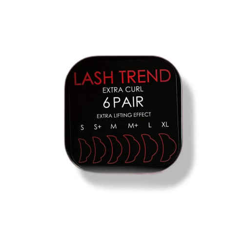 Zestaw wałków do laminowania rzęs LASH TREND EXTRA (błyszczący), 6 par