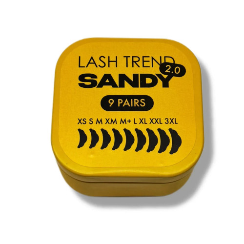 Zestaw wałków do laminacji rzęs LASH TREND "SANDY 2.0" (9 par)