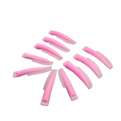 Set of rollers for eyelash lamination / pink long (5 pairs) / in a box