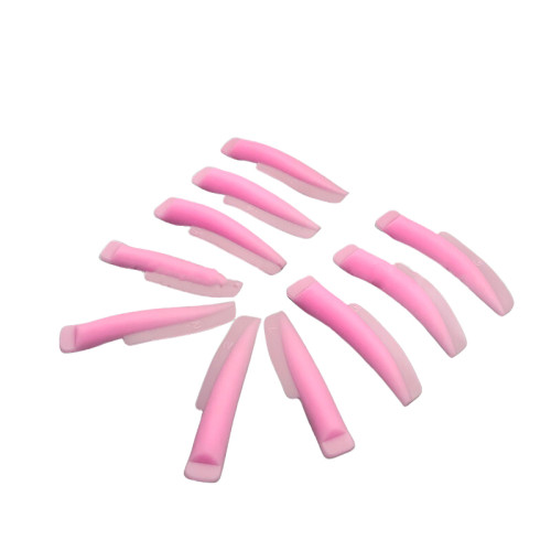 Set of rollers for eyelash lamination / pink long (5 pairs) / in a box