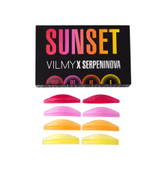 Set of eyelash lamination rollers VILMY x SERPENINOVA - SUNSET - 4 pairs (XXXS, XXS, XS, S)