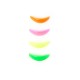 Set of eyelash lamination rollers Viya - 4 pairs (S, M, L, XL) - FLORET