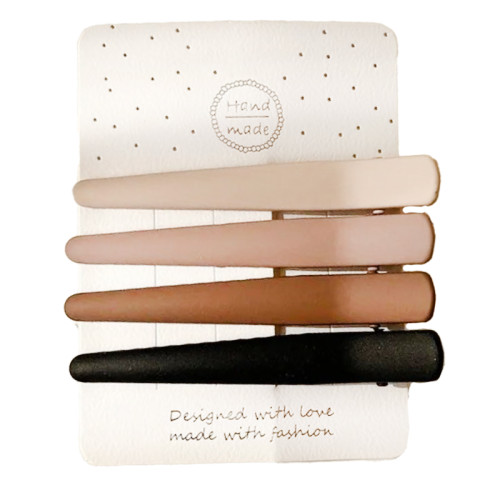 Set of hair clips 4 colors "Made with fashion" / No. 2