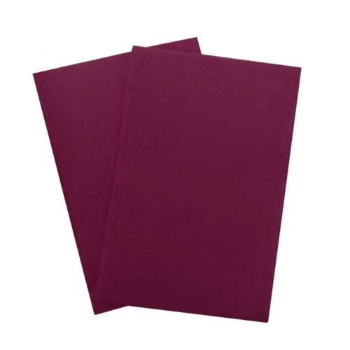 Bib (waterproof dental wipes) 1 pc - burgundy