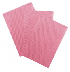 Bib (waterproof dental napkins) 1 piece - pink
