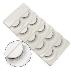 False eyelashes for training mannequin - 5 pairs - beige packaging