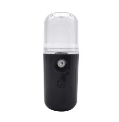 Nebulizer moisturizer for facial skin, face spray mini, 30 ml / drop black