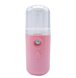 Nebulizer moisturizer for facial skin, face spray mini, 30 ml / drop pink