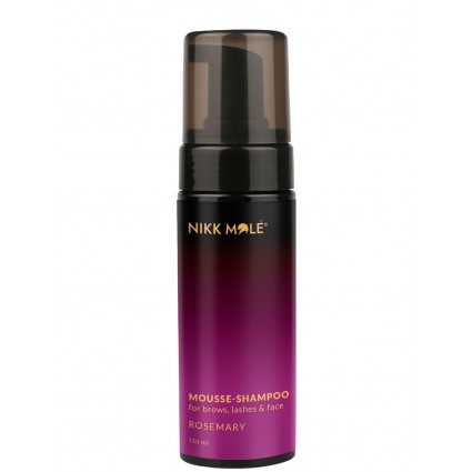Мусс-Шампунь для брів, вій та обличчя NIKK MOLE / Mousse-Shampoo, 150 мл