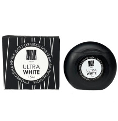 Professional eyebrow thread "VILMY" / ULTRA WHITE, 15 m