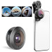Объектив рыбий глаз для телефона APEXEL / HD 195° Fisheye Lens / APL-HB195F