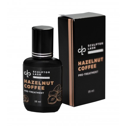 Eyelash degreaser Sculptor lash / Pre-Treatment / Coffee Hazelnut, 15 ml