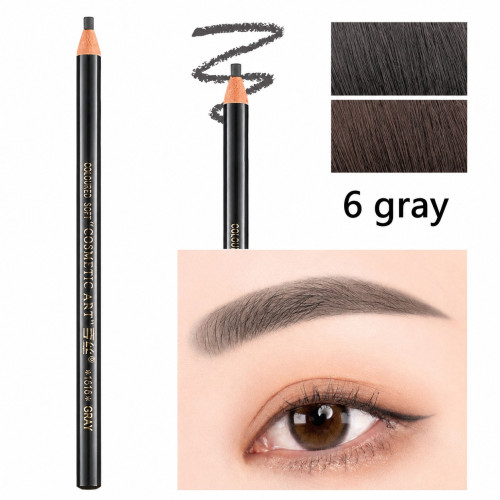 Self-sharpening eyebrow pencil - Cosmetic art 1818 - №6 - gray