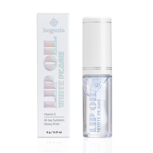 Олія для губ Bogenia - Lip Oil (BG717) - 001 White Peach, 6 г