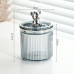 Organizer-jar for cotton swabs and other things with a rubberized lid “Bear” / gray