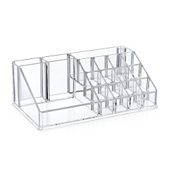 Organizer for cosmetics, multi-mesh and compartment / transparent, medium / AK 610