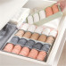 Plastic storage organizer, 5 compartments / mini gray