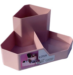 Corner organizer for cosmetics, jewelry and other / Lova plastik M-130 / powder
